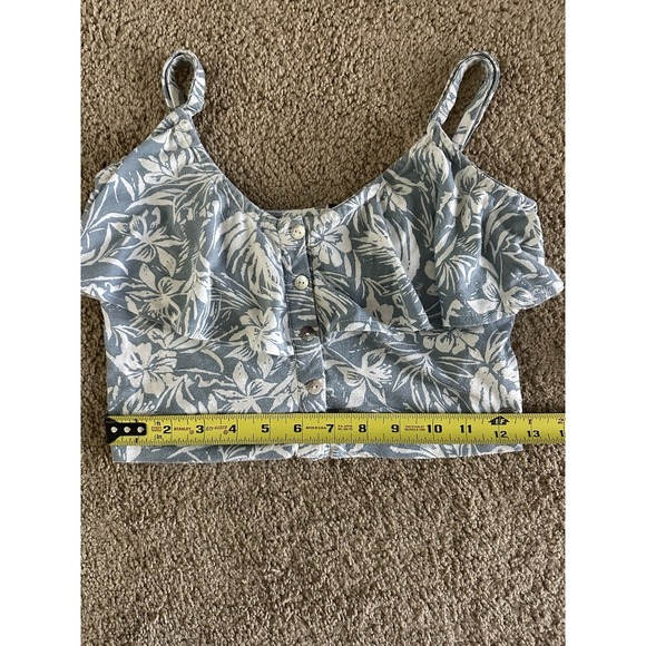 ROXY Women's Ruffled Crop Top W/Adjustable Straps; Size XS - Picture 8 of 8